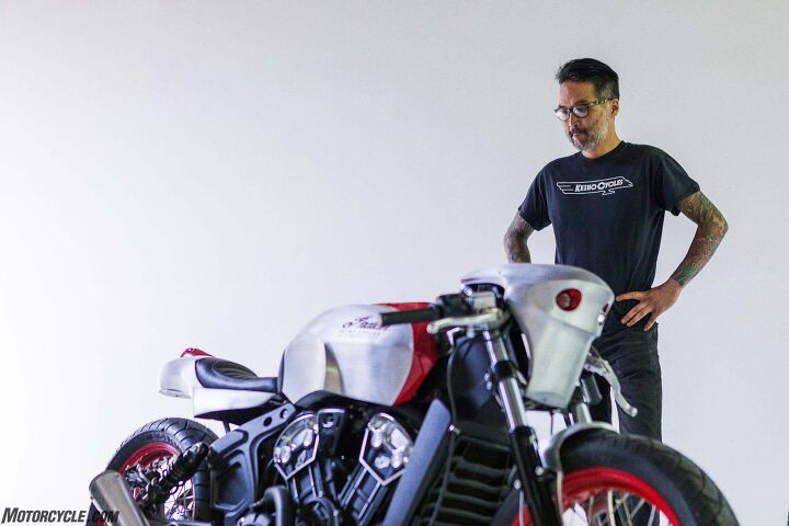 ninth annual brooklyn invitational custom motorcycle show report, Keino Sasaki and his Indian