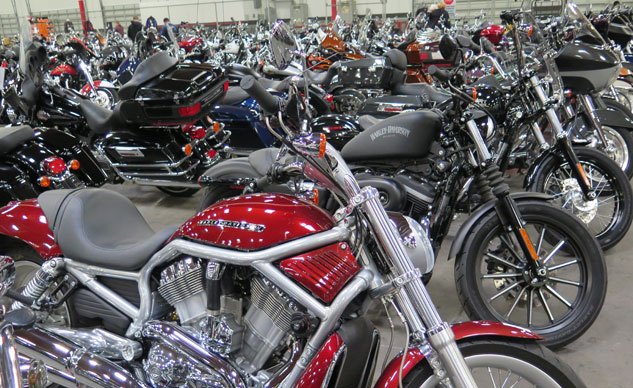 Inside A Motorcycle Auction