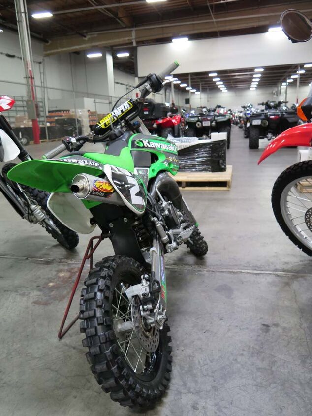inside a motorcycle auction, Let s hope little Billy was done playing with this sweet KX85