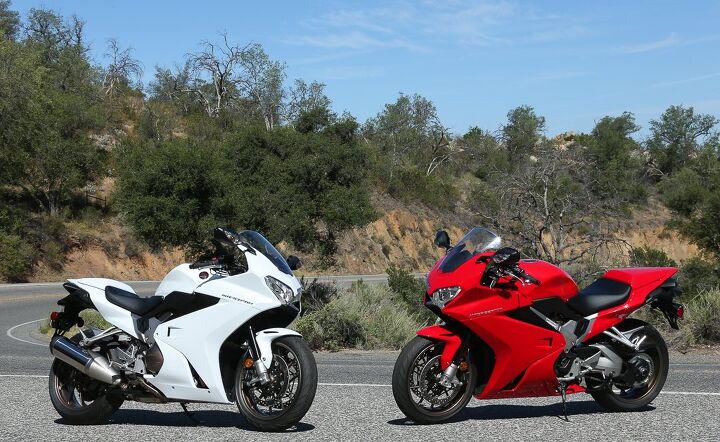 2014 honda interceptor review first ride, The Interceptor returns in Pearl White and what should be called VFR Red