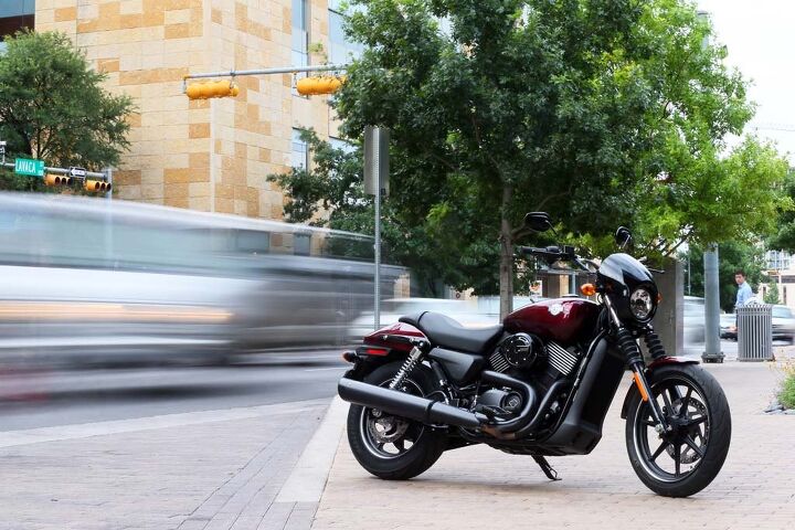 2015 harley davidson street 750 review first ride, The Street 500 starts at 6799 7 499 for the 750 But a Mysterious Red Sunglo 750 is going to set you back 7 794