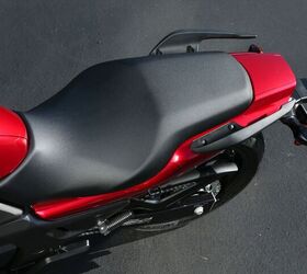 value for money hondas 2014 honda ctx700n, The narrowness of the seat front assists in the easy reach to the ground Taller riders may find themselves sitting on the curved rear portion of the seat