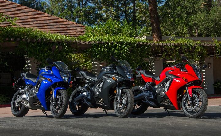 2014 honda cbr650f first ride review, The 2014 CBR650F has three colors options but the ABS model is only available in black