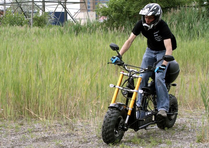 daymak beast electric bike first ride review, We found the seat to be a little low and the pedals a bit too far rearward for comfortable stand up riding Daymak says it is addressing both of those concerns before the Beast reaches production