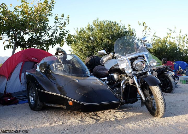 babes ride out 2017, The owner of this side car hack claims that the passenger is her ex husband Brutal