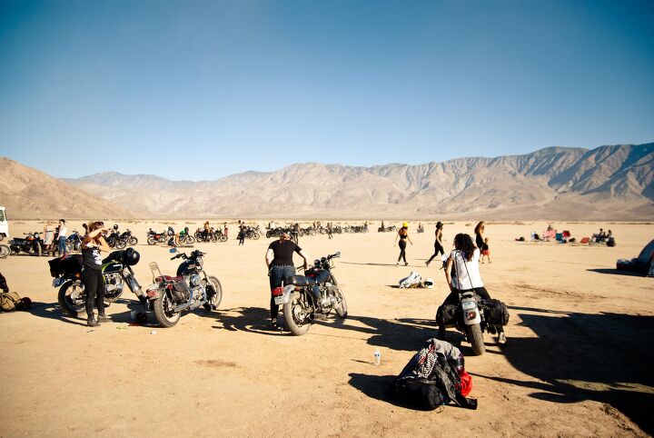 babes ride out 2017, Babes in Borrego circa 2013 No joke this was it Photo by Cassandra Barragan used with permission from BabesRideOut com