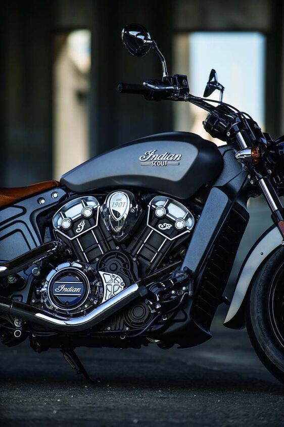 2015 indian scout preview, Looking at the Scout s engine it s hard to believe that it hails from the same gene pool as the Chiefs or Chieftain of Roadmaster