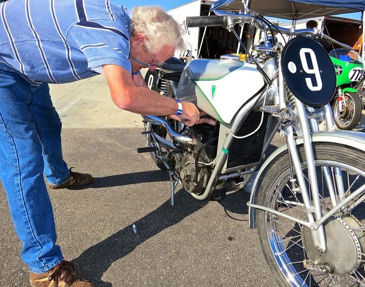 virgil elings the eclectic dialectic collector, The supercharged 1938 DKW 350 requires numerous plug checks The fifth cylinder on the bottom acts as the pressure pump