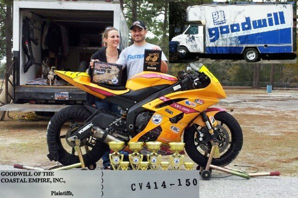 goodwill hunting, Woodworth in happier times surrounded by his girlfriend Yamaha R6 and numerous trophies