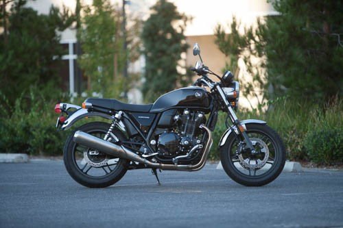 2014 honda cb1100 review, Our standard CB had the 199 95 engine guards installed Heated grips are 349 95 yikes and the attachment kit is another 70 95
