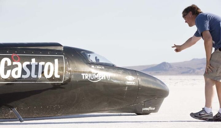 triumph takes aim at land speed record video