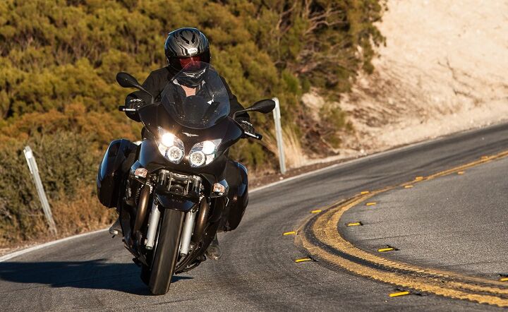 2014 moto guzzi norge gt 8v review, Ridden smoothly the Norge handles curvy roads with little drama