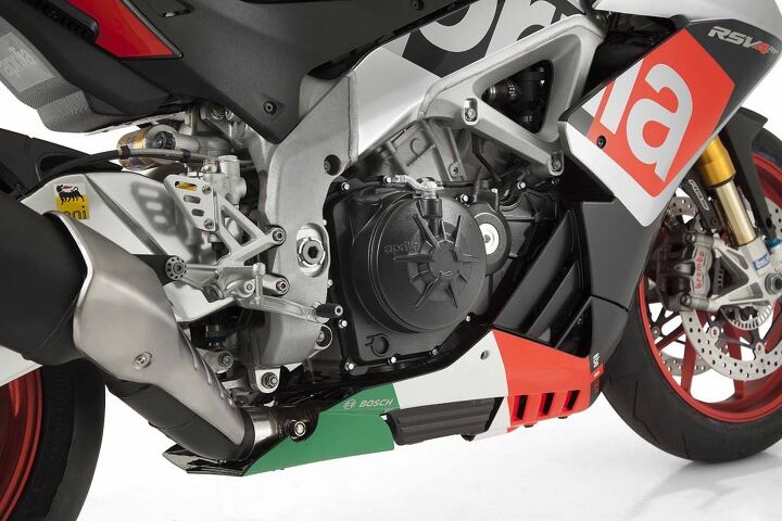 2014 eicma 2015 aprilia rsv4 rr and rf preview, The 65 V4 engine is lighter and more powerful