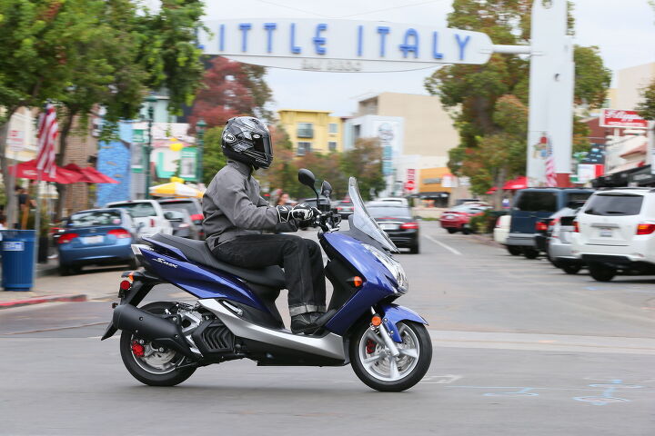2015 yamaha smax first ride review, I didn t see a single Vespa while riding a Yamaha scooter through Little Italy Go figure