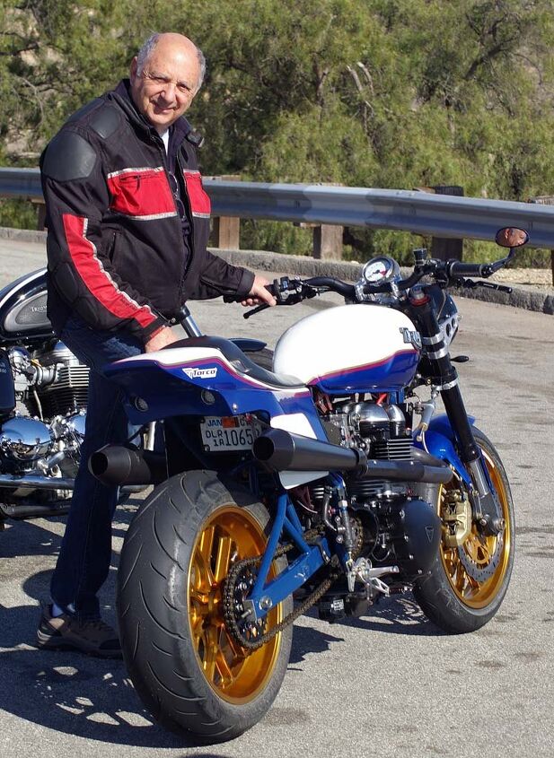 south bay triumph triumph performance usa feature, Matt Capri and his personal bike the Mirage RT first built in 2005