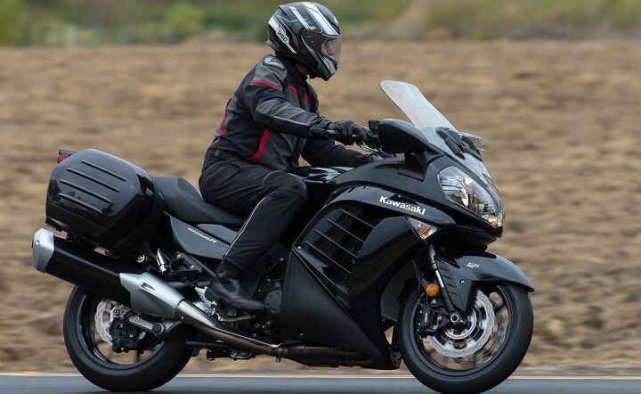 2015 kawasaki concours 14 abs first ride review, The riding position is sporty while remaining all day comfortable