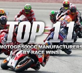 Top 11 MotoGP/500cc Manufacturers By Race Wins