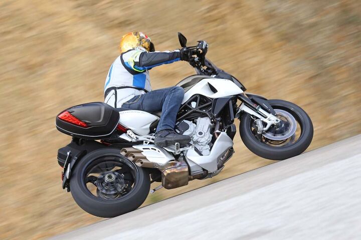 2015 mv agusta stradale 800 review, With its increased wheelbase the Stradale isn t quite as nervous as the Rivale The Stradale comes equipped with a quick shifter for rapid up and down gear selection