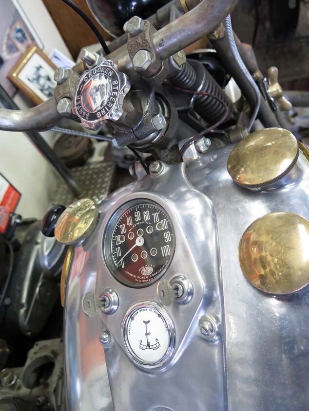 top 10 awe inspiring items at the garage company, Wow a Harley Davidson ammeter is original Who knew