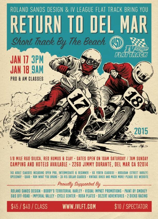 trizzle goes flat trackin at del mar, When Roland Sands gets behind an event you typically want to see what it s all about When it involves flat track then you definitely want to see what it s all about