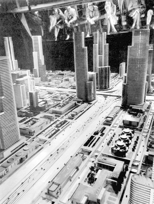 skidmarks squished, A close up of GM s Futurama exhibit at the 1939 World s Fair The massive diorama prophesying American cities in 1960 envisioned autonomous vehicles What I want to know is this where s my jet pack