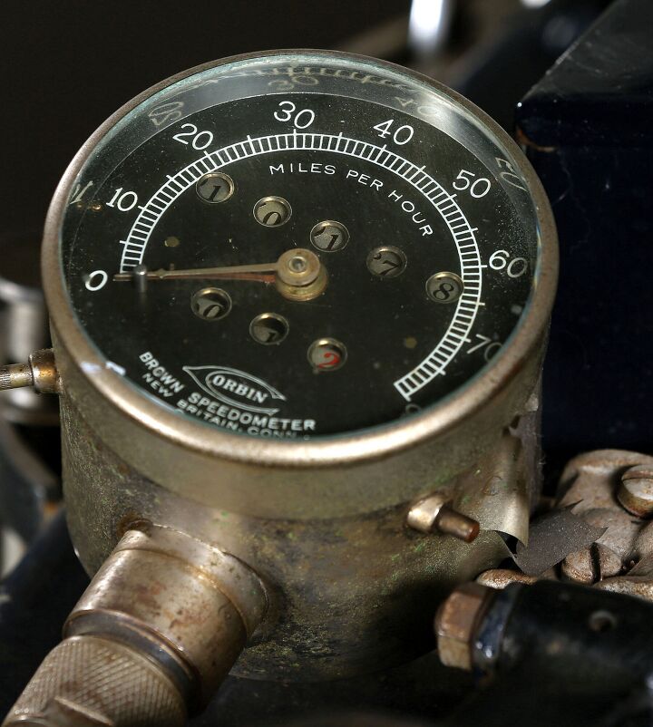 the history of four cylinder motorcycle engines in america, Odometer shows what appears to an original 10 178 miles