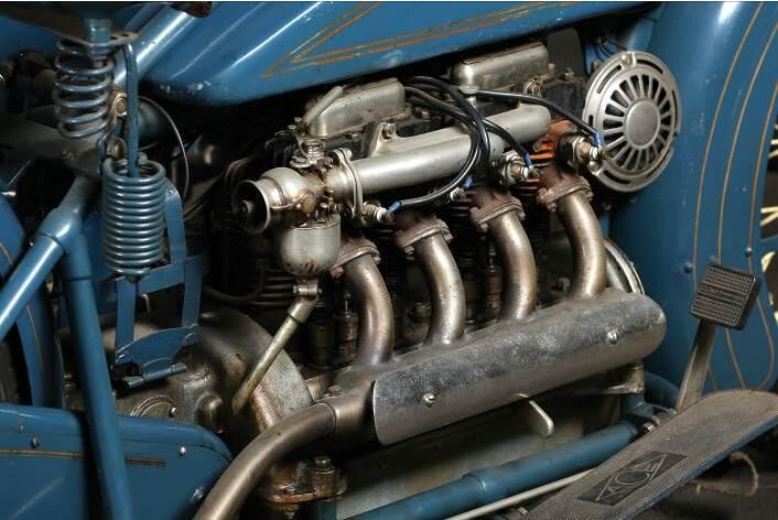 the history of four cylinder motorcycle engines in america, The inline Four automotive in appearance offered smooth running and power on tap for any occasion