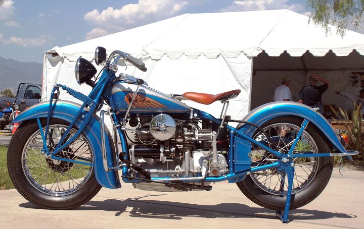 the history of four cylinder motorcycle engines in america, The 1939 Indian Four was still a hardtail but it did have a fairly comfy sprung seat design