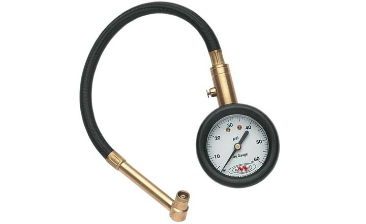 tire care maintenance buyer s guide, People who don t trust digital gauges have depended for years on Accu Gauge tire pressure gauges The flexible hose makes it possible to reach valve stems that other gauges can t reach A handy bleeder valves allows easy adjustment of the pressure Although they are usually quite accurate out of the box one bad drop can lead to permanent false readings So buy the accessory rubber cover and handle them with care Use the Google machine to find your local Accu Gauge retailer