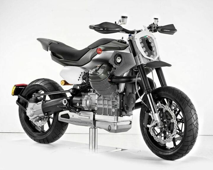 pierre terblanche and the royal enfield himalayan, While working for Piaggio Terblanche teamed up with Miguel Galluzzi to create this Moto Guzzi V12 Road X prototype