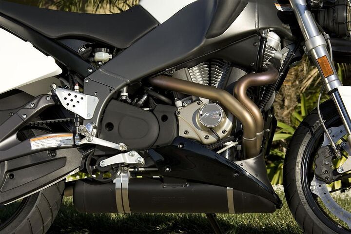 church of mo 2007 buell lightning xb12stt, No clearer example of mass centralization exists than the location of a Buell exhaust system Come to think of it Gabe s widening belly is a good example too