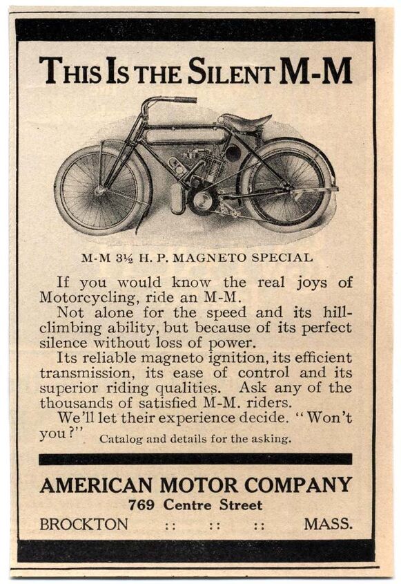 discovering dragon s teeth, When the Marsh Motorcycles merged with the Metz Company to form the American Motor Company the collaboration formed Marsh Metz abridged as M M or M M