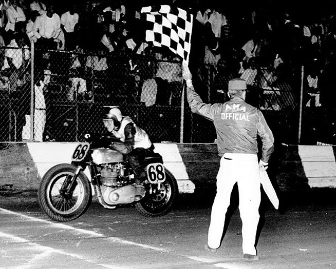 the life electric preston petty, Preston Petty crosses the finish line on his BSA Gold Star at Southern California s Ascot Park in 1961 Petty led all Novices in 1960 and might have won the track championship if he hadn t elected to go on a long vacation in Europe with his father Photo by Dan Mahony