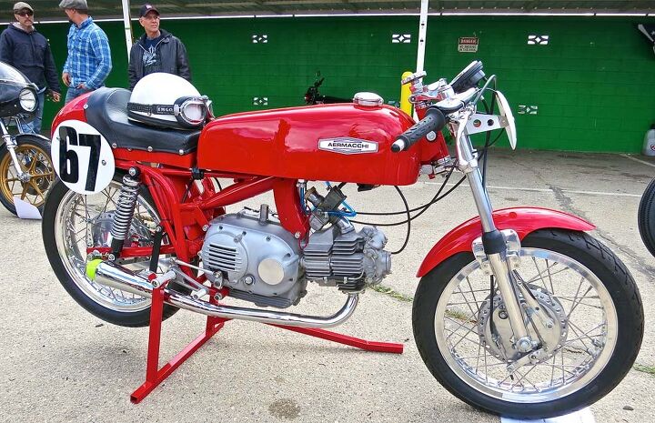 20th annual corsa motoclassica report, The tidy Aermacchi production racer was awarded Best something but the reporter lost his notes