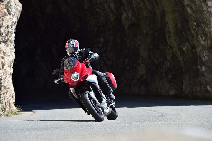 2015 mv agusta turismo veloce 800 first ride review video, The new Turismo Veloce 800 provided a comfortable platform from which to view the spectacular scenery of the Alpes Maritimes and C te d Azur