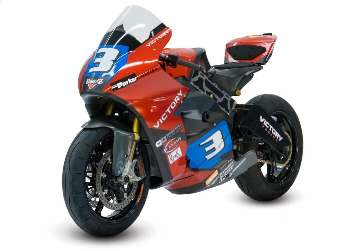 victory to race electric prototype at isle of man tt, The Brammo Power sticker on the fairing in the shape of a battery is indicative of where the former motorcycle manufacturer is refocusing its efforts