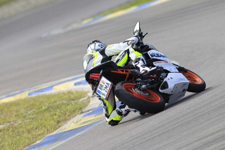 duke s den my tour of racetracks around the world part 4, The KTM RC390 speaks loudly of the better to ride a slow bike fast adage and the Modena circuit is an ideal place for it