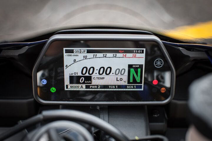 trizzle s take japan, It wasn t that long ago that only race bikes had dashboards as sophisticated as the one on the new R1