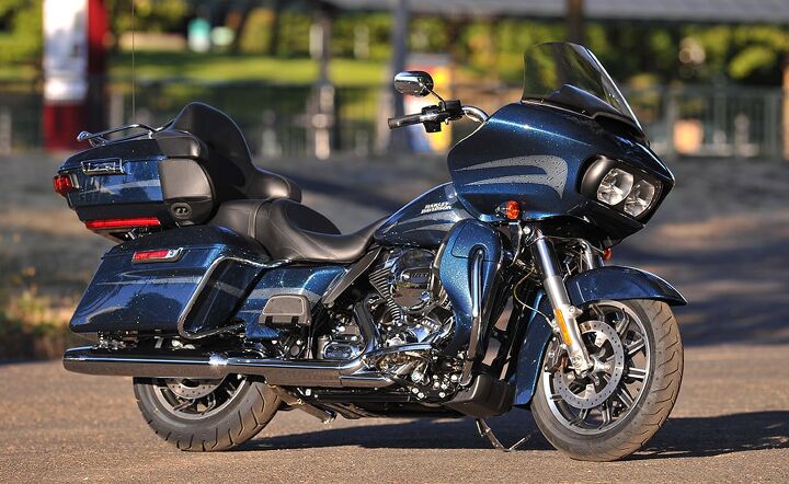 2016 harley davidson road glide ultra first ride review, Great ventilation from the gills beside the headlights and liquid cooling the Harley tourer gets serious