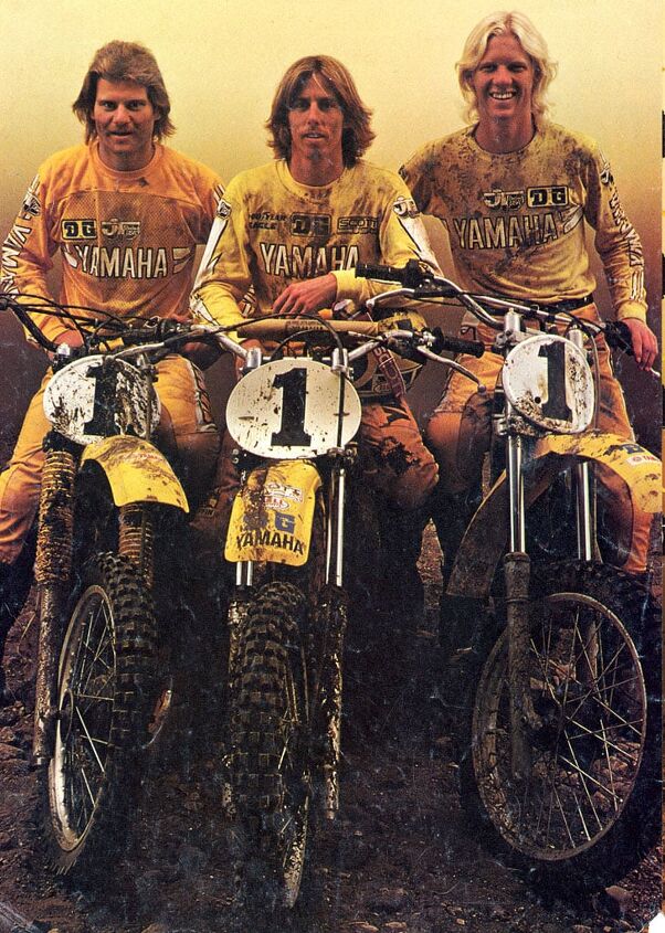 i mo i interview bob buckwheat hurricane hannah, Yamaha ad from 1978 Hannah in the middle 250cc and Supercross ch Broc Glover on the right 125cc ch Rick Burgett on the left 500cc champ