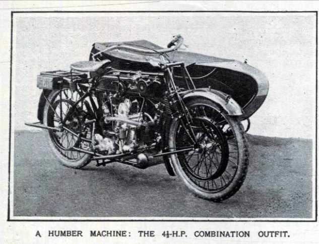 retrospective 1922 humber cycle, 1922 Humber advertisement appearing in The Illustrated London News The photo shows the larger displacement version producing 4 5 hp and combined with a Watsonian sidecar