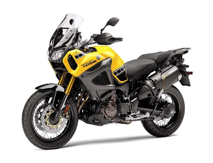 new yamaha and star motorcycles for 2016, The Super Tenere is back available also as a non ES in bumblebee paint for 15 590 The Super Tenere ES in Raven will set you back 16 190