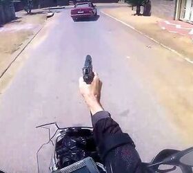 Weekend Awesome - Motorcycle Cop Chases, Shoots at Fleeing Car