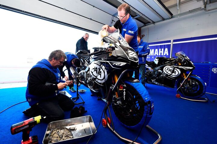 dream with a deadline, Yamaha will make its return to World Superbike competition in 2016 The factory supported YZF R1s seen here in pre season testing will be ridden by 2014 WSB champ Sylvain Guintoli and 2013 British Superbike champ Alex Lowes