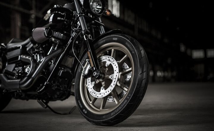 harley davidson announces two additional 2016 models, The retro styled wheels on the 2016 Harley Davidson Low Rider S add to the sporting profile
