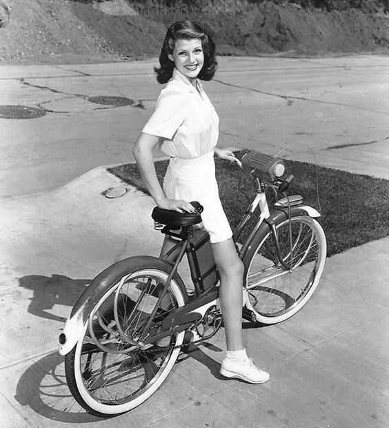 whatever the zero horsepower alternative, I d draft Rita Hayworth any day you Say is that a boom box or is your bike just happy to see you