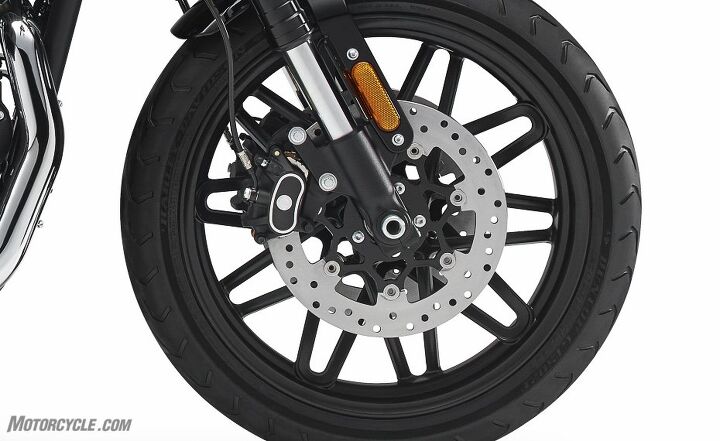 harley davidson unveils 2016 roadster, The cast aluminum wheels are meant to resemble laced wheels of the past