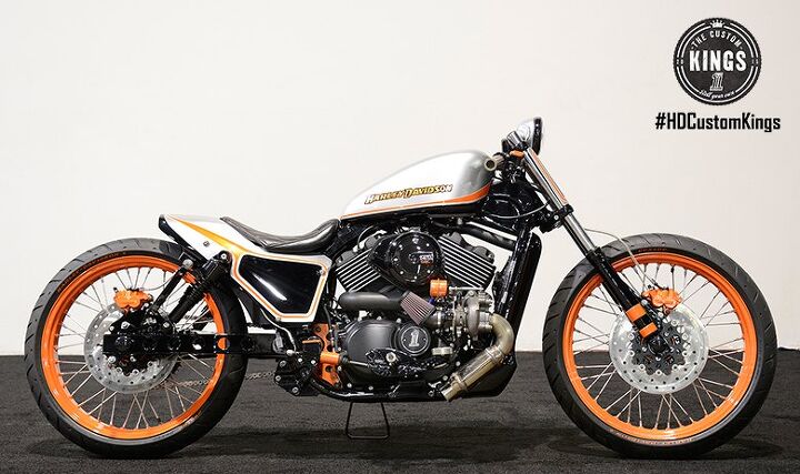 harley davidson s street 750 is a highly customizable international feast, They must ve had a surplus of front wheels lying around the shop in Belgrade so it s slightly hard to tell if this one s coming or going but nobody can deny the boardtracker inspired turbo isn t unique