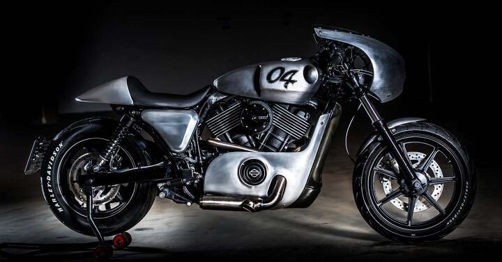harley davidson s street 750 is a highly customizable international feast, Hand formed aluminum bodywork has a definite Shinya Kimura influence no A revised rear frame makes room for a bigger tire Aside from those things the basic Street is intact