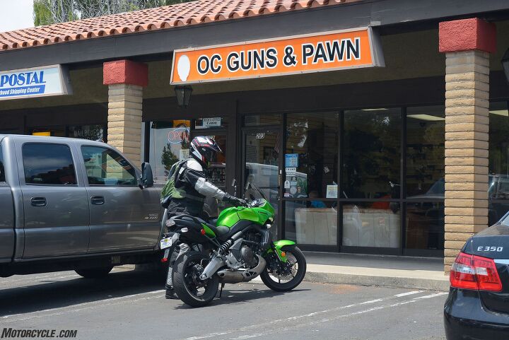 riding with a gun, After enduring California s mandatory 10 day waiting period Sean rode to his favorite local gun shop to retrieve our loaned Springfield test pistol